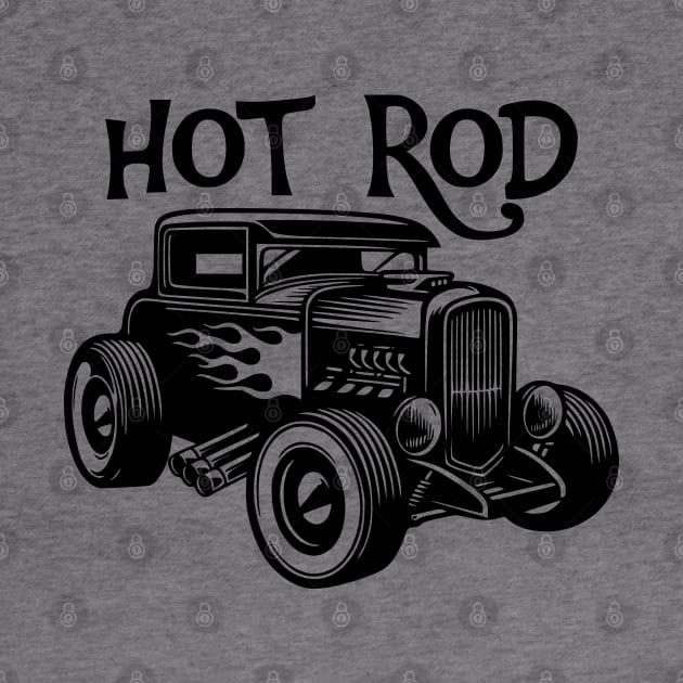 Hot rod car by Kusumaillustration